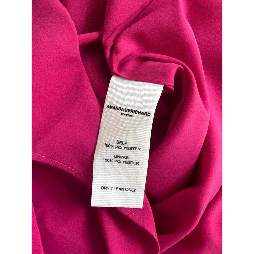 Amanda Uprichard Treasure Strapless Mini Dress Fuchsia Pink Women's Small - Picture 8 of 9